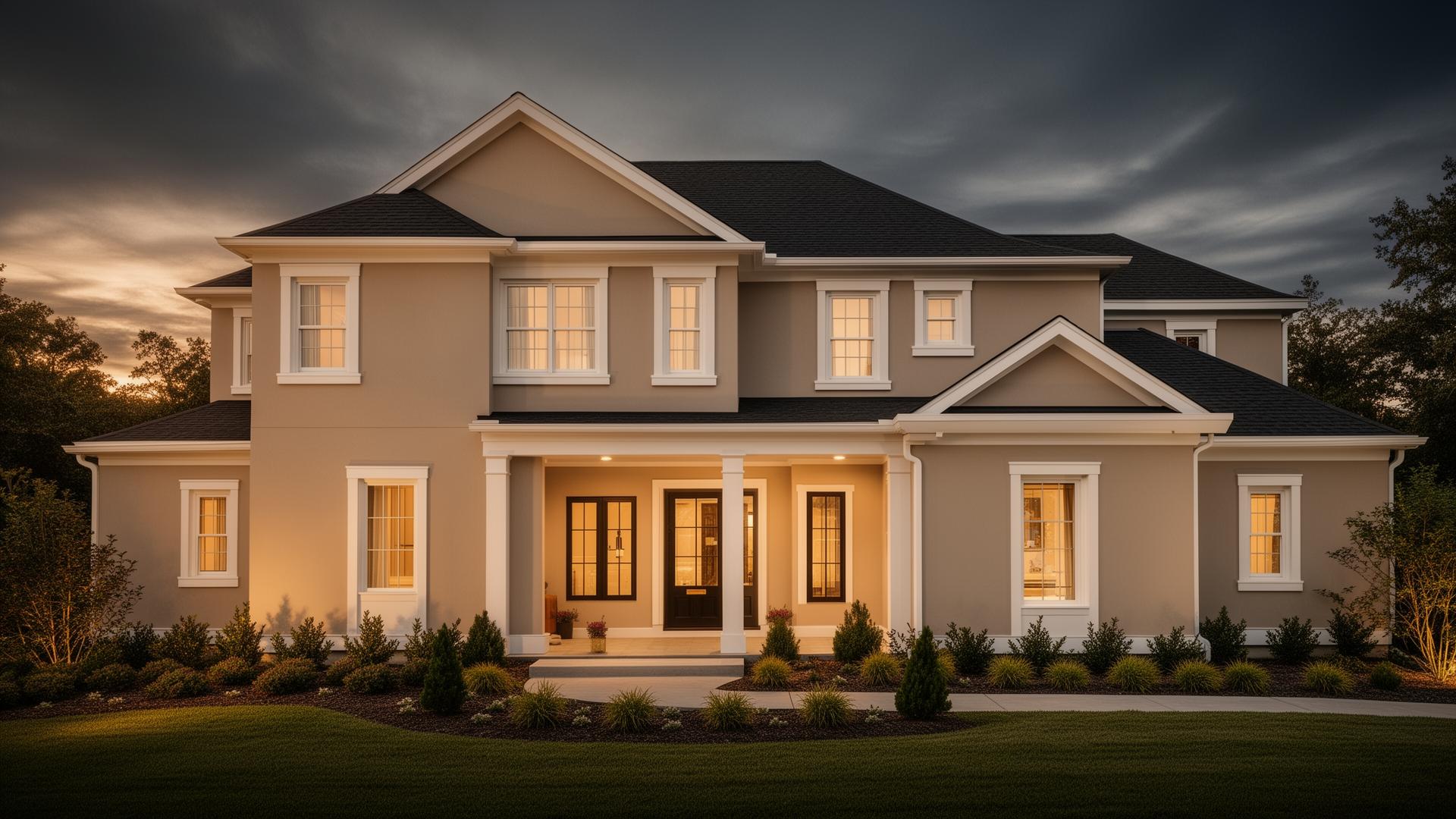 Professionally painted high-end residential home